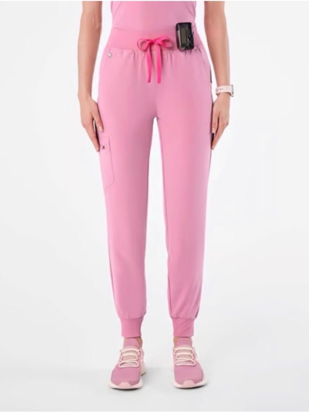 Chalk Pink High Waisted Uman
Relaxed - Jogger Scrub Pant